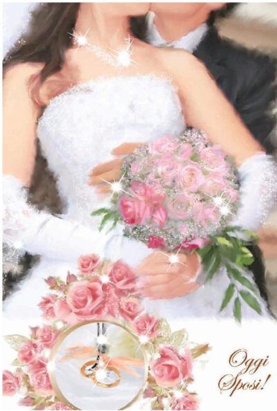 Matrimonio portasoldi sposi e rose  - 201