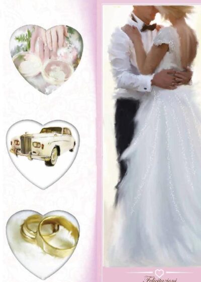 Matrimonio sposi e cuori  -206