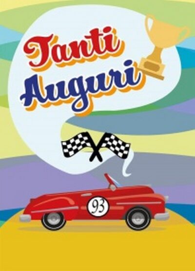 Tanti auguri macchina rossa  - 3208