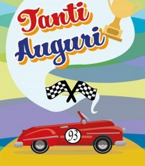 Tanti auguri macchina rossa  - 3208