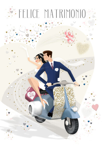 Felice Matrimonio vespa - 248