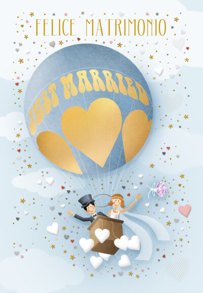 Felice Matrimonio mongolfiera - 249
