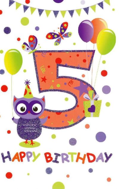 5 anni gufetto - 8002