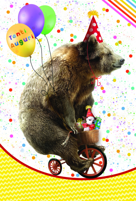 Tanti auguri orso acrobata - 4121