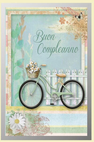 Buon Compleanno Donna Bicicletta - 3254