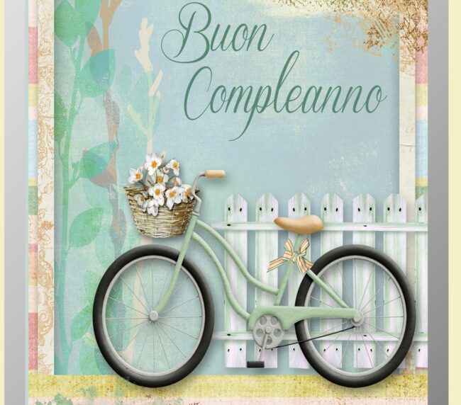 Buon Compleanno Donna Bicicletta - 3254