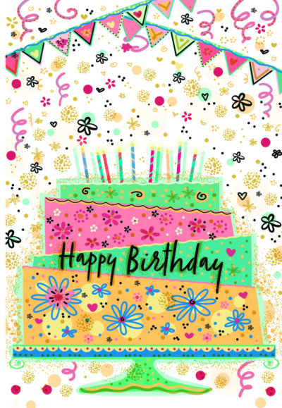 Happy Birthday torta - 3335