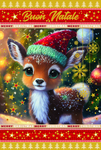 Baby renna di Natale - 7034