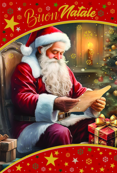 Babbo Natale che legge - 7035