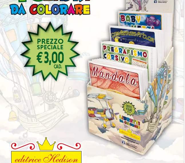 Cofanetto libri da colorare assortiti - 48 pezzi