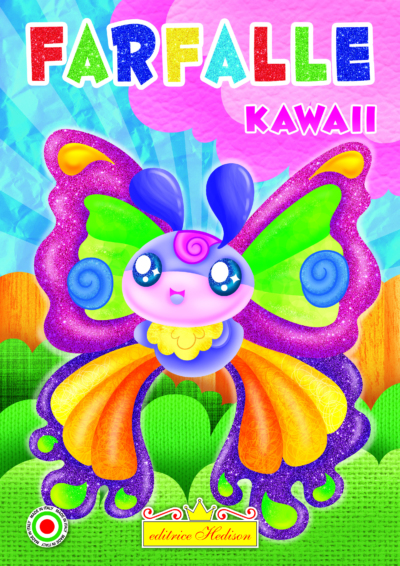 Colora le farfalle kawaii - 9278