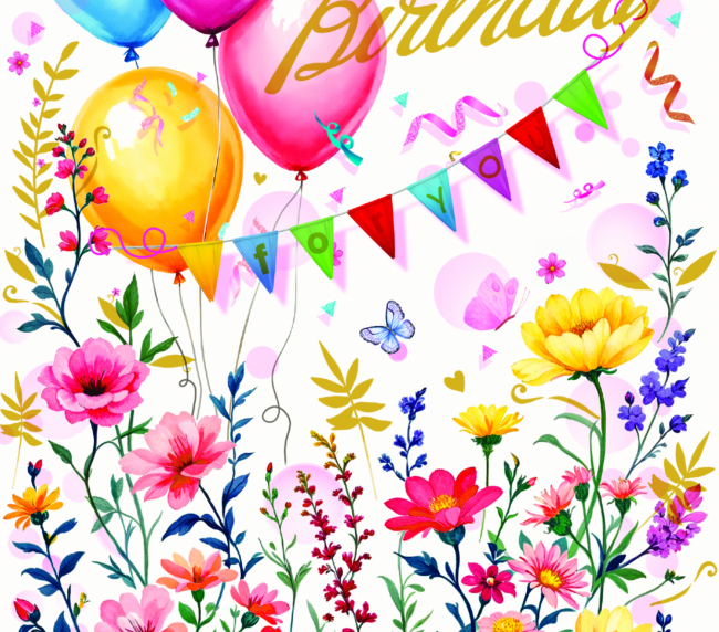 Happy birthday festa di fiori 3349