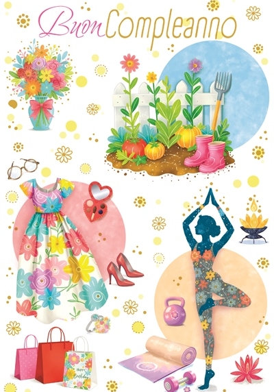 Compleanno donna in fiore - 3353