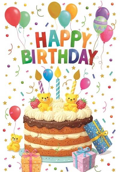 Happy birthday torta - 3355