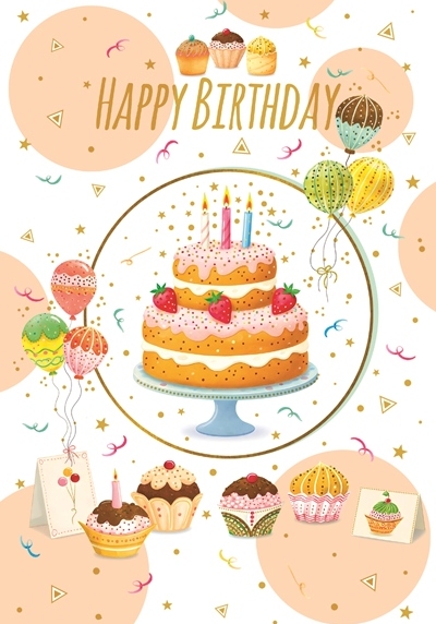 Happy birthday torta e cupcake - 3357